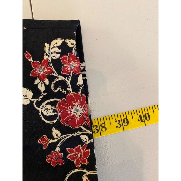 Lane Bryant Floral Print Black Pants Glamour X Mid-Rise Cropped Size 16 - Picture 7 of 10
